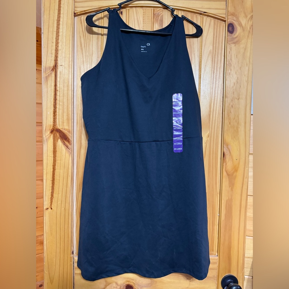 GAPfit Black Sleeveless Athletic Dress with built in shorts